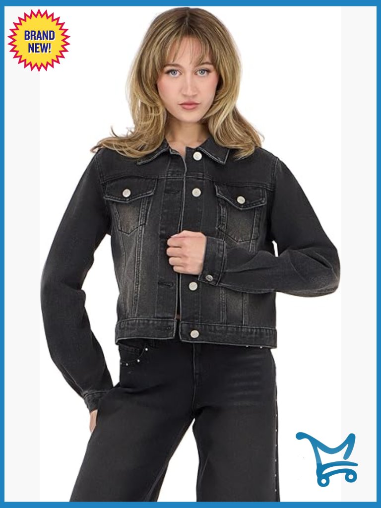 Denim Jacket With Chest Pockets - Classic Silhouette